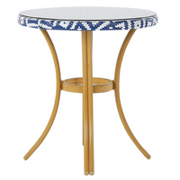 Okrągły stół ogrodowy ø 70 cm wzór niebiesko-biały RIFREDDO