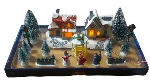 Wioska świąteczna Magic Village DEKORACJA ŚWIĄTECZNA Z OŚWIETLENIEM LED na Arena.pl