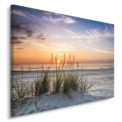 Obraz na płótnie - Canvas, Trawa na plaży 70x100 na Arena.pl