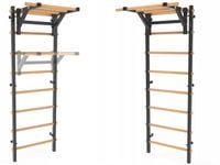 DRABINKA GIMNASTYCZNA metal-drewno z drążkiem do podciągania ENDORFIT