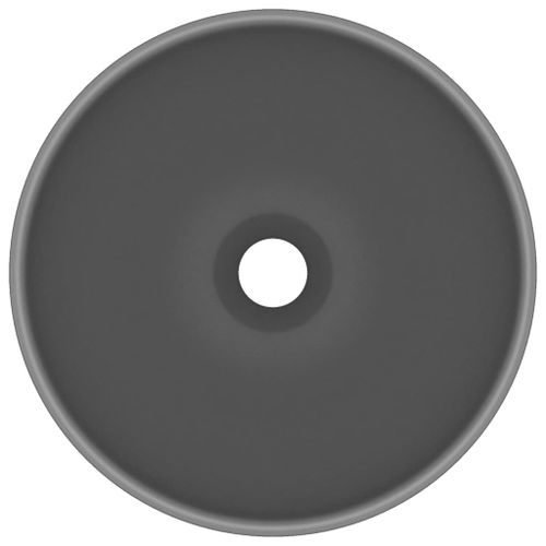 Okrągła umywalka łazienkowa, matowa ciemnoszara, 32,5 x 14 cm na Arena.pl