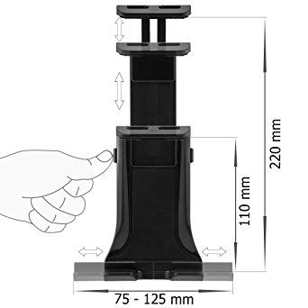 UCHWYT TABLETU 3.5-10'' DO SZYBY ZAGŁÓWKA 2w1 HIT! zdjęcie 5