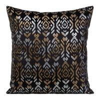 POSZEWKA NADRUK BOHO WELUR VELVET 40X40 CZARNA