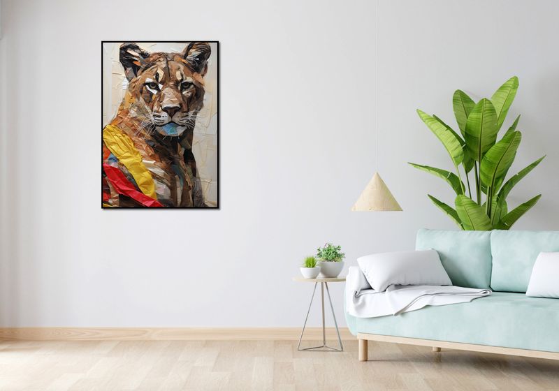 Plakat 70x100cm Papierowy Tygrys zdjęcie 4