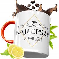 Kubek Pomarańczowy Dla Jubilera Prezent Z Nadrukiem Ze Zdjęciem