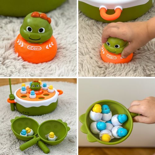 WOOPIE Gra Zręcznościowa Łowienie Dinozaurów 4w1 Katapulta na Arena.pl