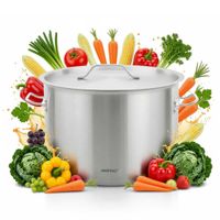 garnek gastronomiczny z pokrywą stalową ø50cm 58l kinghoff kh-2028