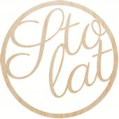 Drewniana Obręcz Koło z Napisem STO LAT Ozdoba Dekoracja na Urodziny