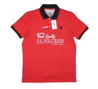 Koszulka męska polo U.S. Polo Assn. Finest Quality czerwona - rozmiar L