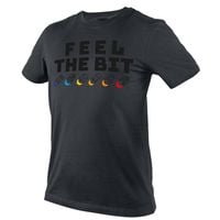 t-shirt z nadrukiem feel the bit rozmiar xl - t n81-641-xl