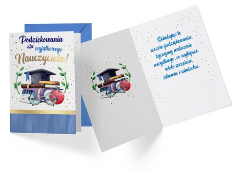 karnet Podziękowania dla Nauczyciela PR-423 na Arena.pl