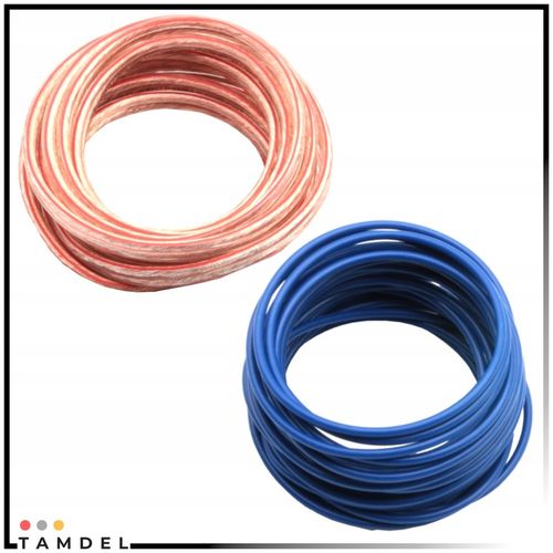 Zestaw kabli do wzmacniacza samochodowego 800W 8GA CCA + RCA + AGU na Arena.pl