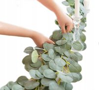 EUKALIPTUS SZTUCZNY GIRLANDA Ruskus bluszcz kwiaty wisząca liście balkon 2m