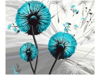 60CM 50CM OBRAZ ŚCIENNY DMUCHAWCE TURKUSACH DRUK PŁÓTNO