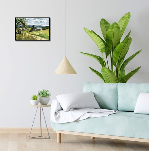 Plakat 45x30cm Bujna Wieś na Arena.pl