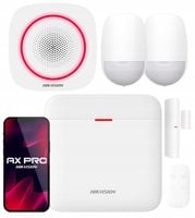 Zestaw Alarmowy Hikvision AX Pro WiFi Czujki PIR Syrena 110dB Aplikacja