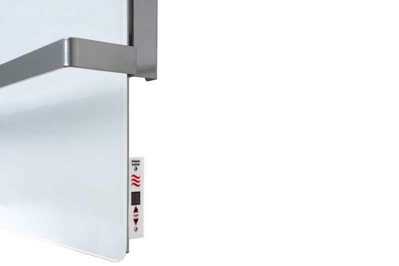 Grzejnik na podczerwień ultra bialy, programator24/7, szklo hartowane zdjęcie 5