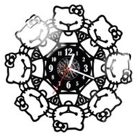 Zegar ścienny z płyty winylowej Hello Kitty 1617.14