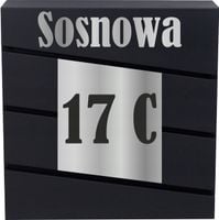 SKRZYNKA NA LISTY POCZTOWA Z TWOIM ADRESEM ANTRACYTOWA NUMER DOMU ULICA