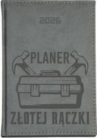 KALENDARZ A5 2026 dzienny książkowy z grawerem DLA ZŁOTEJ RĄCZKI PLANER