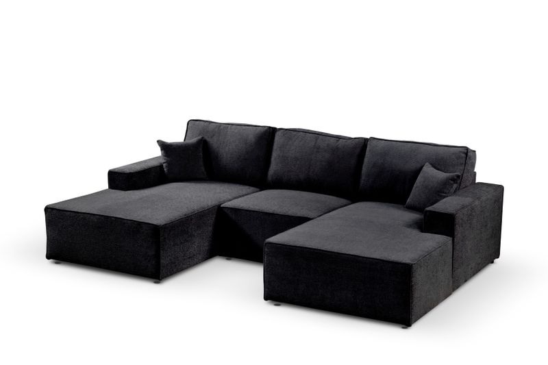 NAROŻNIK sofa kanapa LEO MODUŁOWY wygodny wolnostojący pufa w komplecie zdjęcie 1