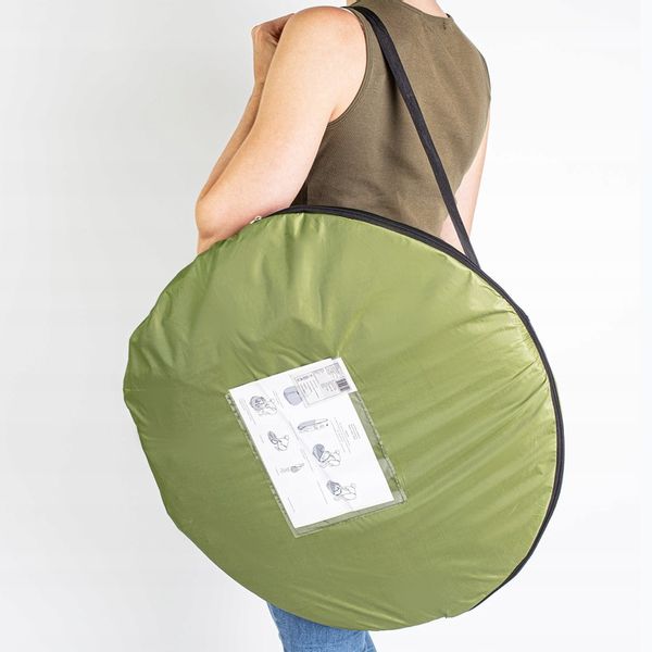 NAMIOT PRZEBIERALNIA PRYSZNIC WC TOALETA PRZENOŚNA PLAŻOWY KEMPINGOWY DUŻY zdjęcie 5