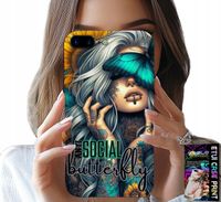 ETUI DO IPHONE ( 7 PLUS ) - ANTI SOCIAL, BUTTERFLY, MOTYLEK, KOBIECE