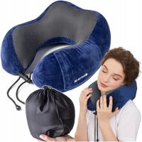 PODUSZKA PODRÓŻNA ROGAL NA SZYJĘ DO SAMOLOTU TURYSTYCZNA PIANKA PAMIĘCIOWA