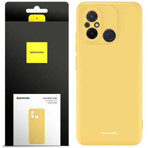 Spacecase Silicone Case Redmi Redmi 12C Yellow zdjęcie 1