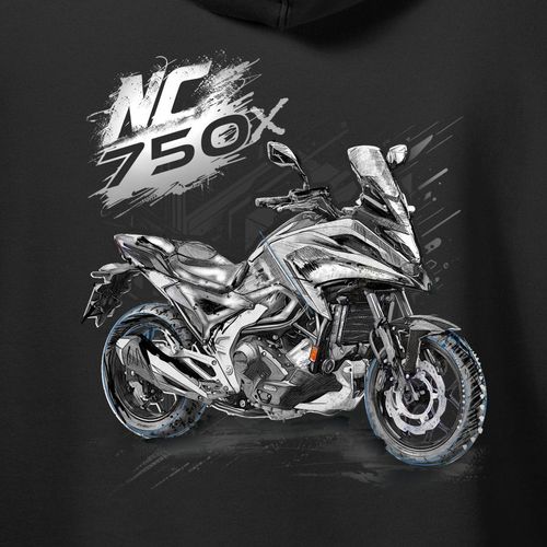 Bluza z kapturem motocyklowa z motocyklem na motor Honda NC 750 X NC750 NC750X męska czarna XXL na Arena.pl