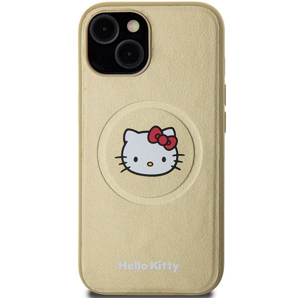 Etui Hello Kitty do iPhone 15, iPhone 14, iPhone 13, Złoty, MagSafe zdjęcie 3