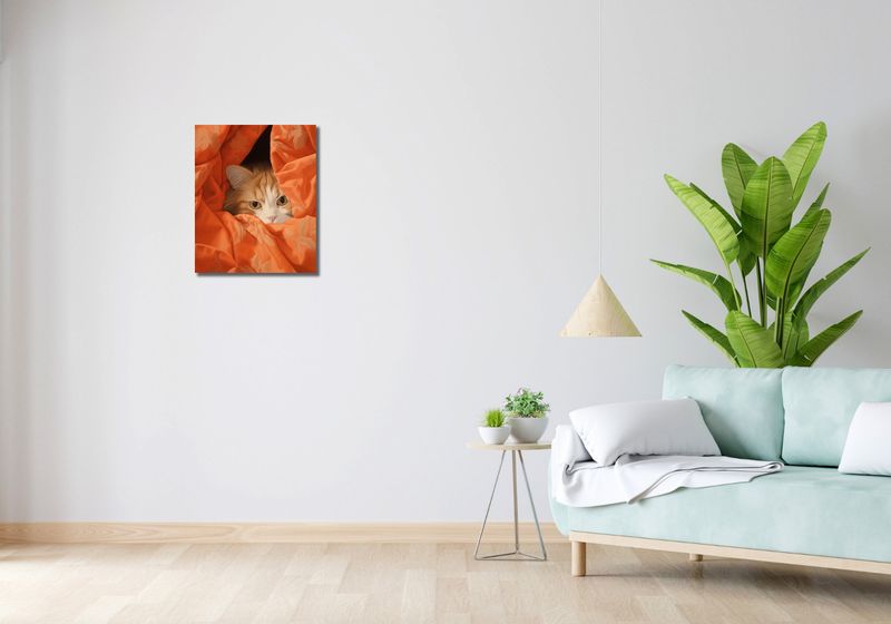Obraz 40x50cm Ukryty Kot zdjęcie 2