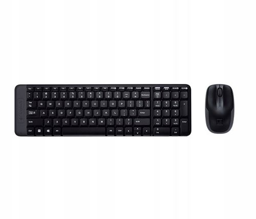 Logitech Wireless Combo MK220 klawiatura Dołączona myszka USB Francuski Cza na Arena.pl