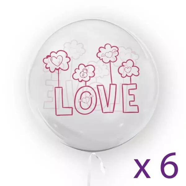 Zestaw 6 sztuk - "Love" zdjęcie 1