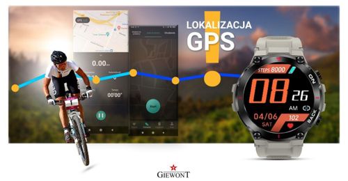 Smartwatch Giewont GW460-3 Szary na Arena.pl