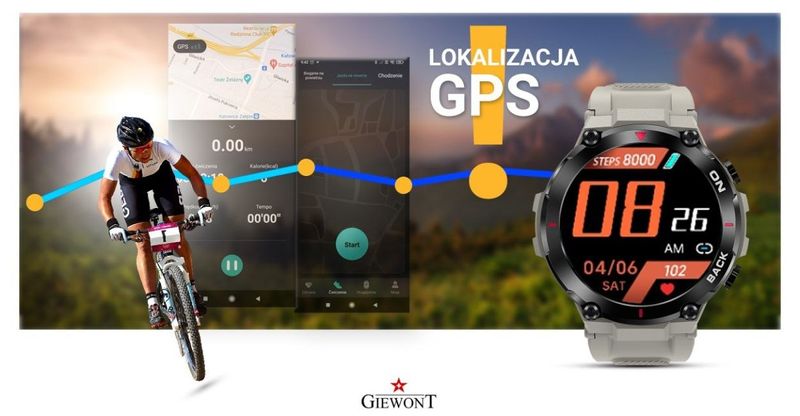 Smartwatch Giewont GW460-3 Szary zdjęcie 6