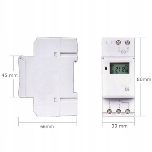 ELEKTRONICZNY PROGRAMATOR WYŁĄCZNIK CZASOWY NA SZYNĘ DIN TYGODNIOWY LCD na Arena.pl