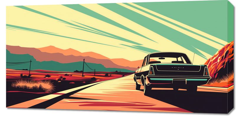 Obraz 100x50cm Droga przez Pustynię zdjęcie 1