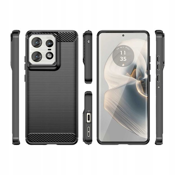 Spacecase Carbon Motorola Edge 50 Pro 5G Black zdjęcie 4