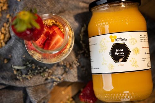 MIÓD LIPOWY - 1,2KG - PASIEKA KASZUBSKA na Arena.pl