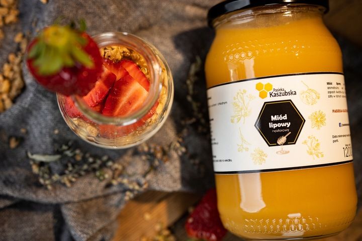 MIÓD LIPOWY - 1,2KG - PASIEKA KASZUBSKA zdjęcie 9
