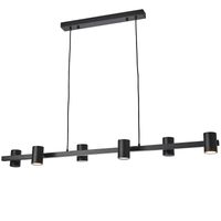 Wielopunktowa lampa wisząca Noe PL0111-BK Yaskr listwa do kuchni czarna