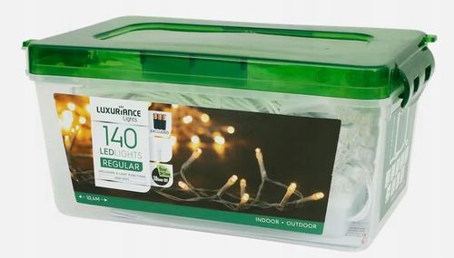 LAMPKI NA BATERIE OŚWIETLENIE ŚWIĄTECZNE LED 140 TIMER WEW/ZEW CIEPŁE BIAŁE na Arena.pl
