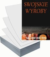 Ulotki A6 reklamowe firmowe 1000 szt projekt w cenie SWOJSKIE WYROBY
