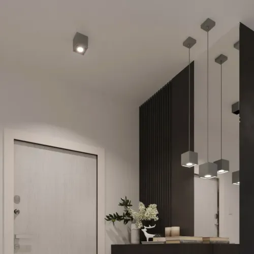 Lampa wisząca QUAD 1 szary na Arena.pl