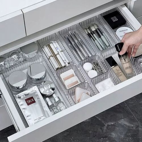 ORGANIZER NA KOSMETYKI WKŁAD DO SZUFLADY POJEMNIK TACKA PERFUMY MODUŁOWY 7 na Arena.pl