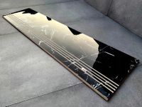 CZARNY MARMUR NA SCHODACH - stopnica 80x30 POŁYSK