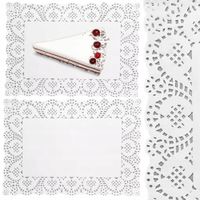 PODKŁAD PAPIEROWY AŻUROWY POD CIASTO TORT 20x38CM OZDOBNA SERWETKA