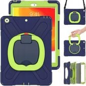 Etui do iPad 9/8/7 10.2" z Podstawką i Paskiem na Ramię Granatowe