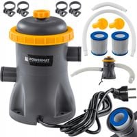 POMPA FILTRUJĄCA DO BASENU WODY 1250 L/H 16W IPX8 32MM ZESTAW FILTRY WĘŻE